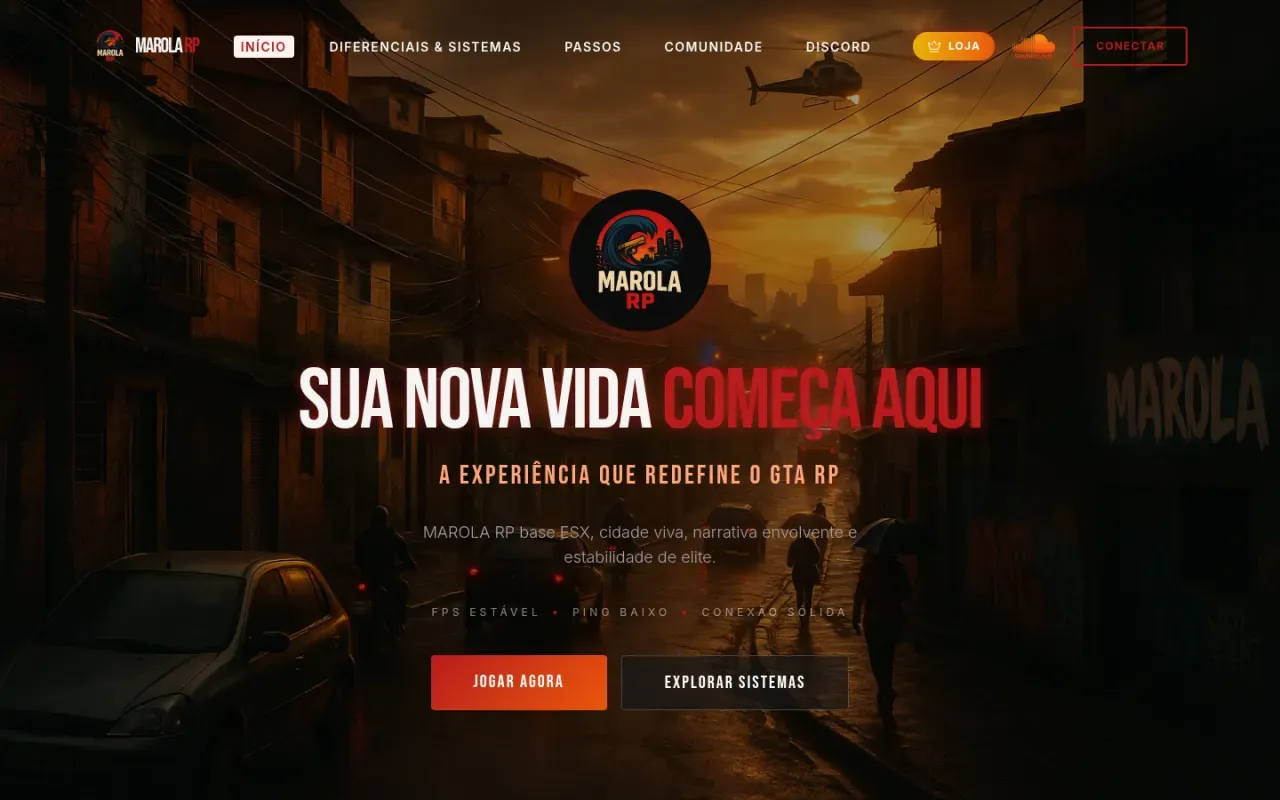 Página inicial de Marola RP
